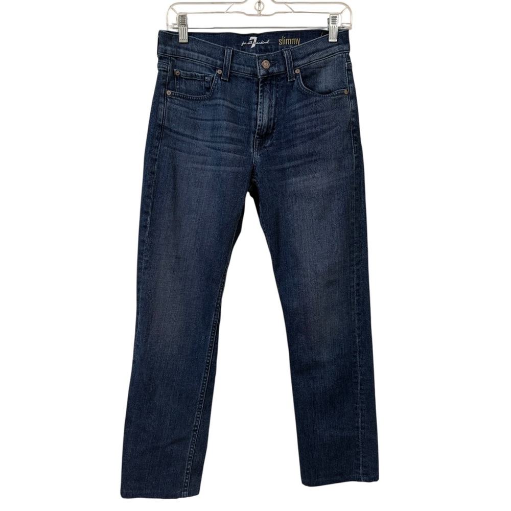 7 For All Mankind Slimmy women’s dark wash stretch jeans size 29